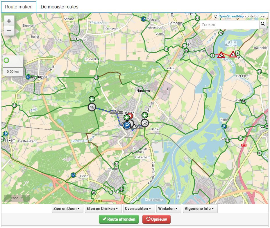 Verbinden Sie einfach Knotenpunkte im Routenplaner